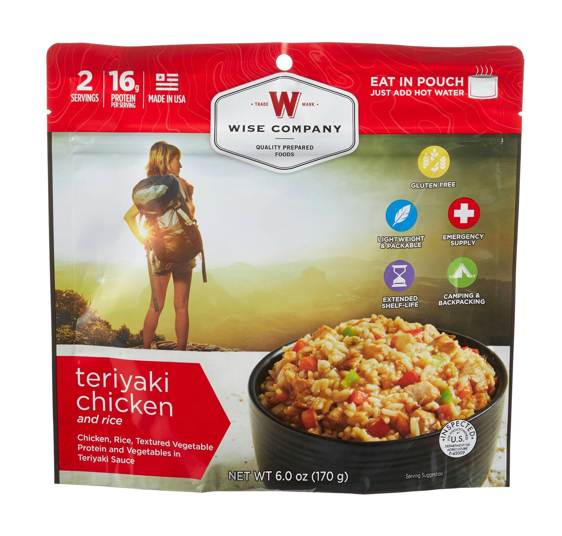 Wise Company Teriyaki Chicken and Rice, 170-g