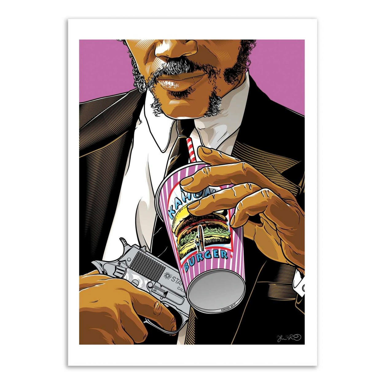 JOSHUA BUDICH - JULES -  Affiche d'art 30 x 40 cm