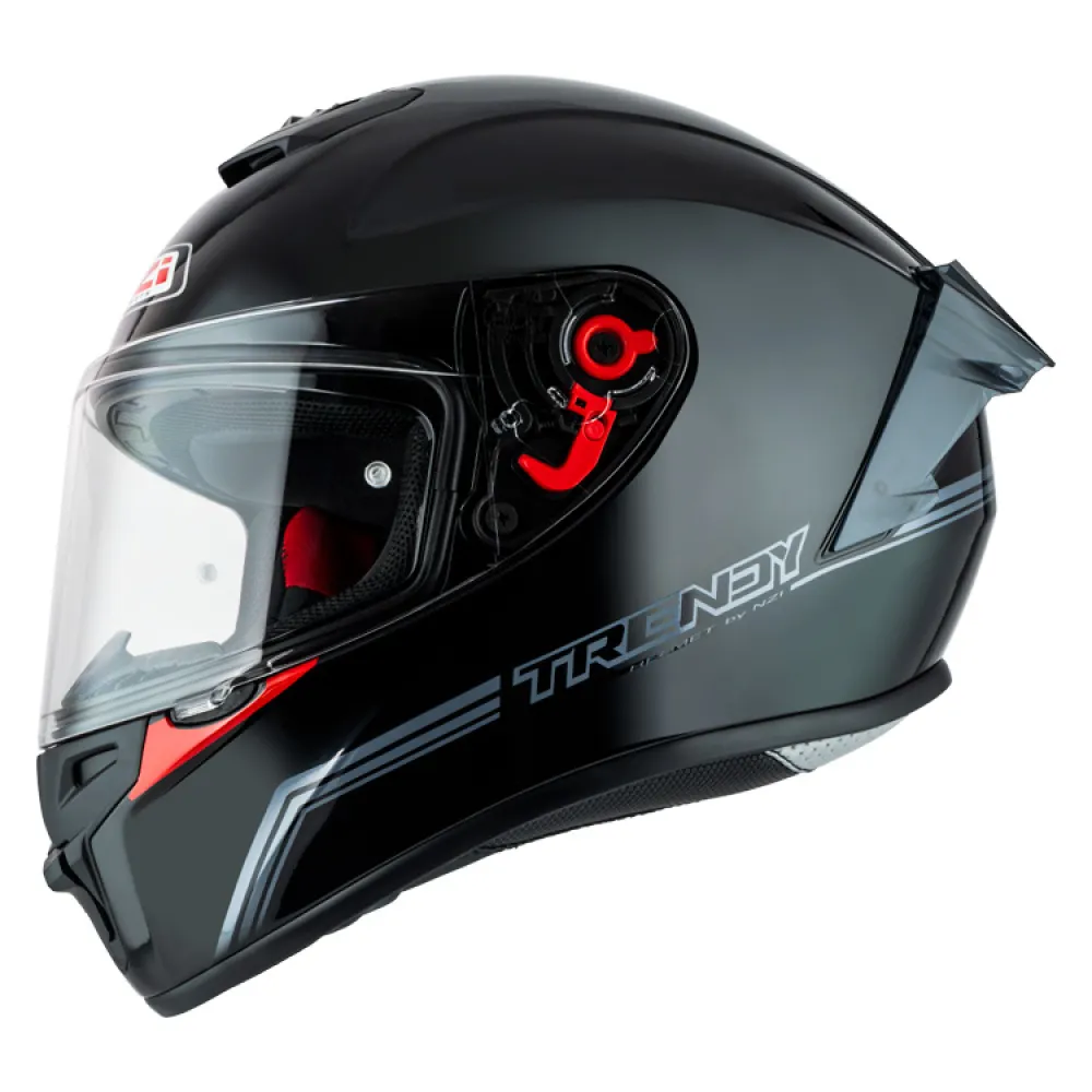 Nzi Trendy 3 Stream Solid Nouveau full face helmet
