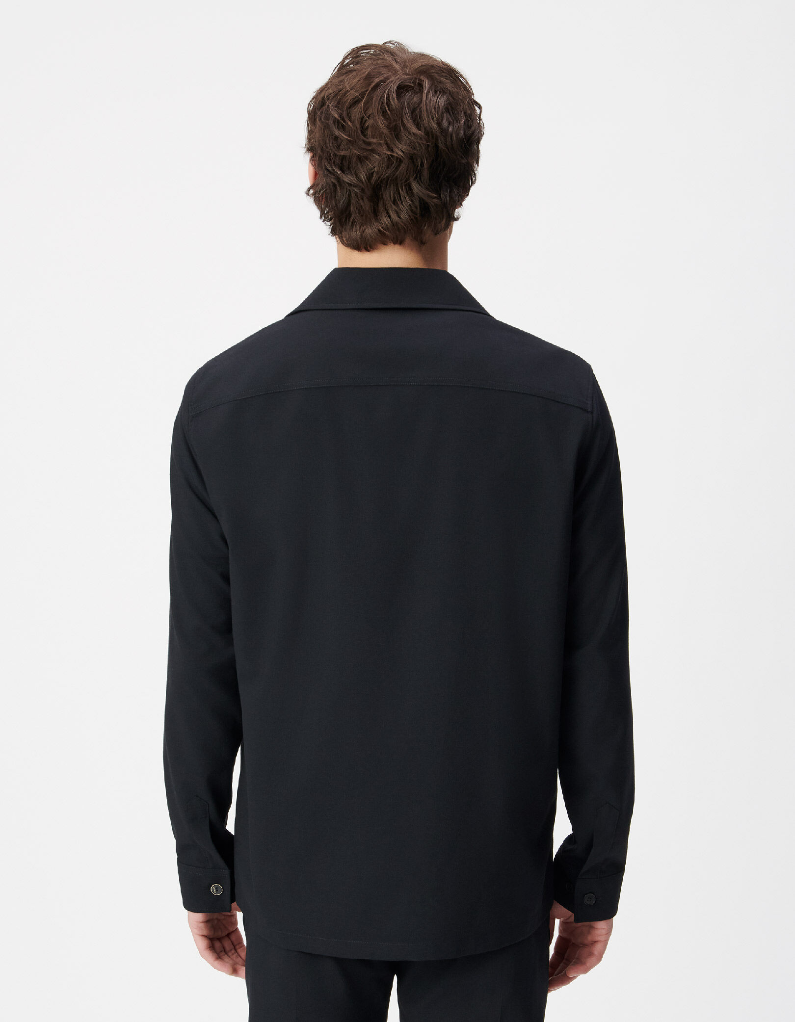 Surchemise regular bleu marine poches plaquées Homme