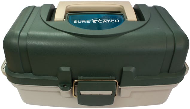 Surecatch Heavy Duty Fishing Tackle/Tool Box - 2 Tray Tackle Box