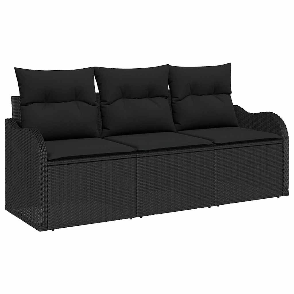 Zestaw Mebli Ogrodowych Wypoczynkowy Sofy Rattan Poduszki Na Patio
