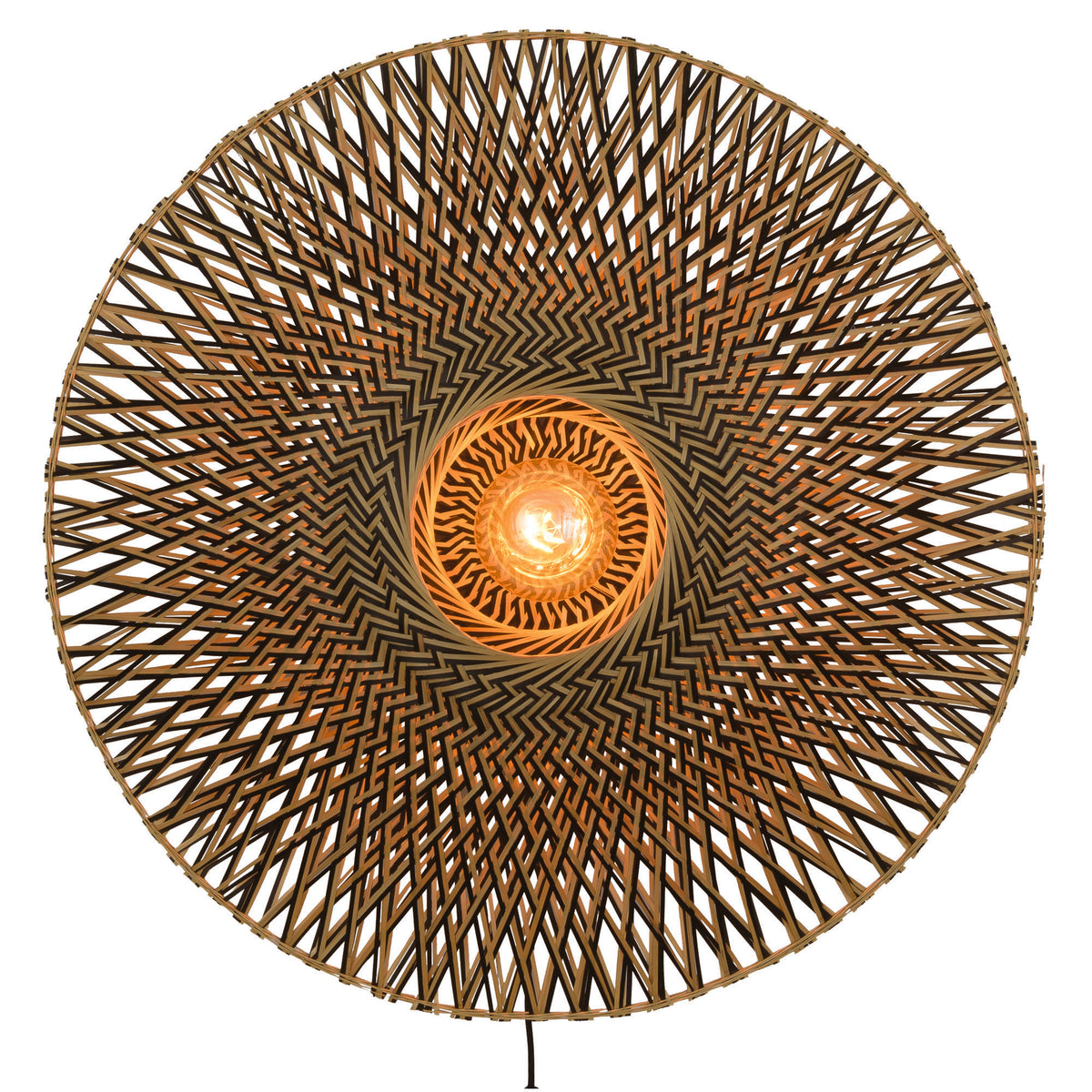 GOOD&MOJO wandlamp Bali - bruin - Ø87cm