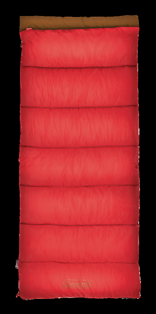 Coleman Lassen Insulated Mild Weather Sleeping Bag w/ Compression Sack, 5 to 21°C