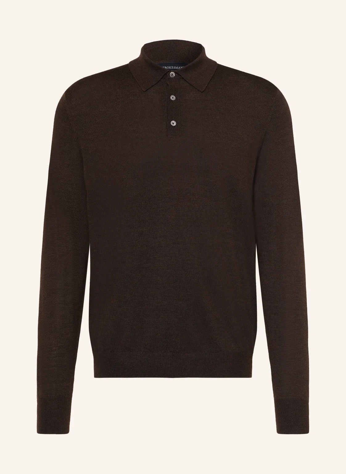 STROKESMAN'S Strick-Poloshirt aus Merinowolle