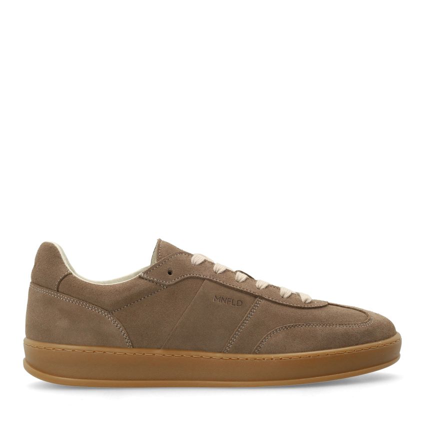 Manfield Taupe suède sneakers