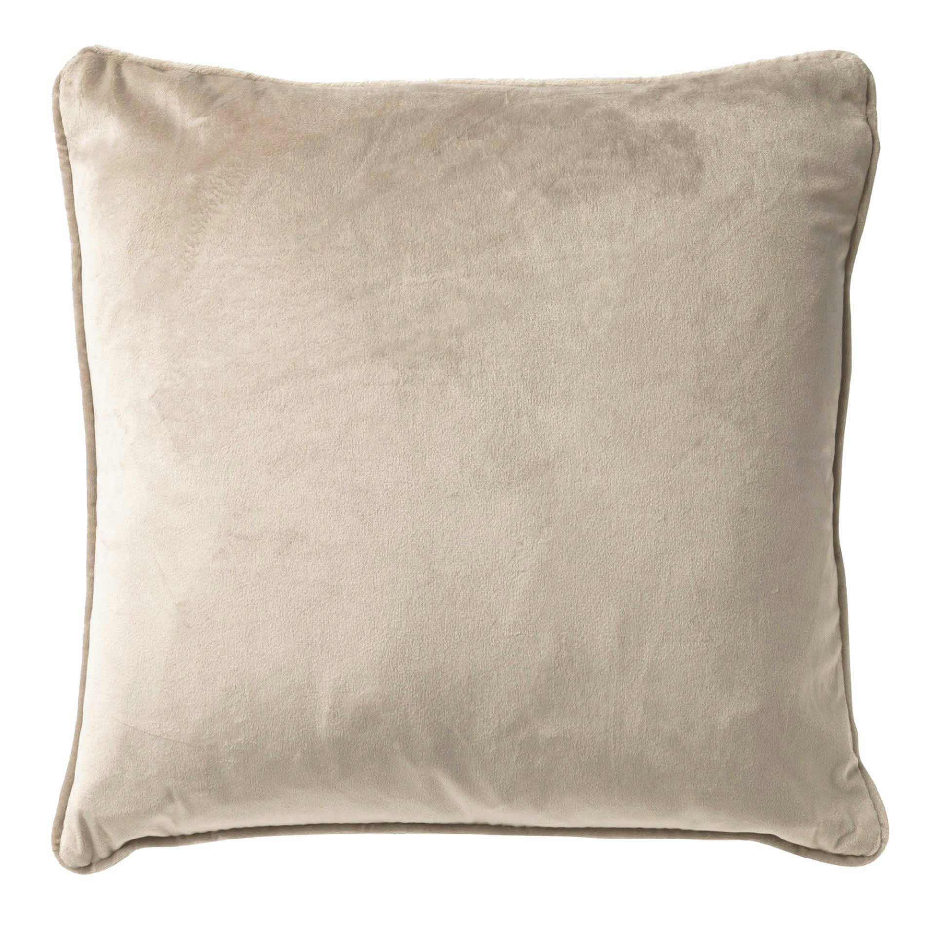 FINN - Housse de coussin beige en velours-45x45 cm uni