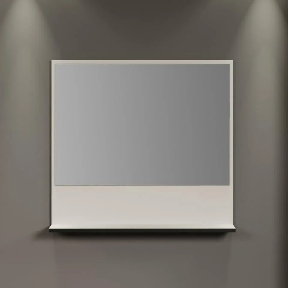 CALICOSY - Wandspiegel met 1 plank PUREBLISS - 14x80x74 cm