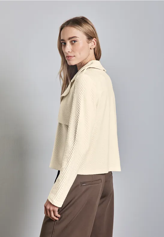 Kurzer Struktur-Trenchcoat