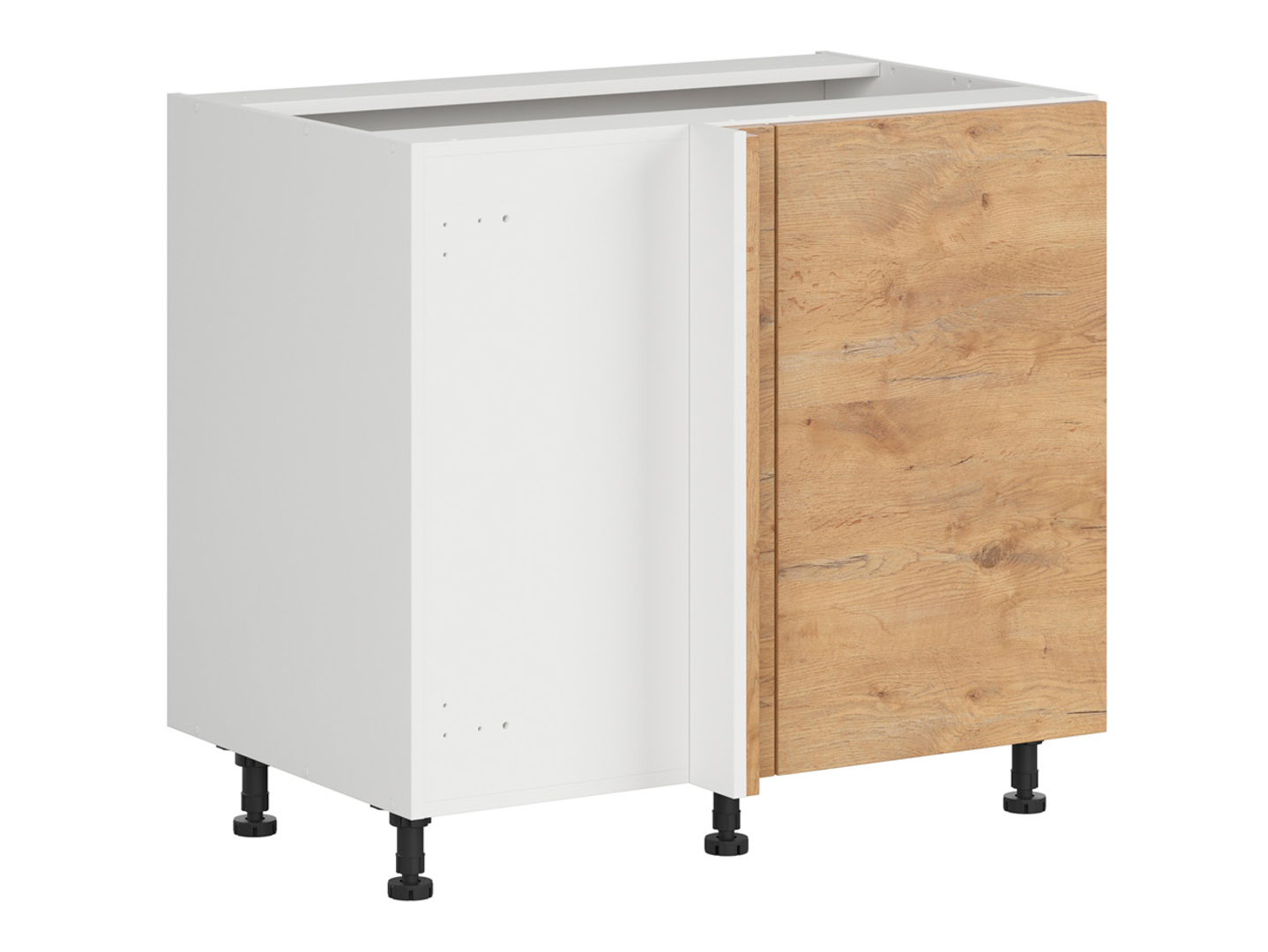 Szafka dolna Hamper prawa dąb lancelot zabudowuje naroże 110x65 cm