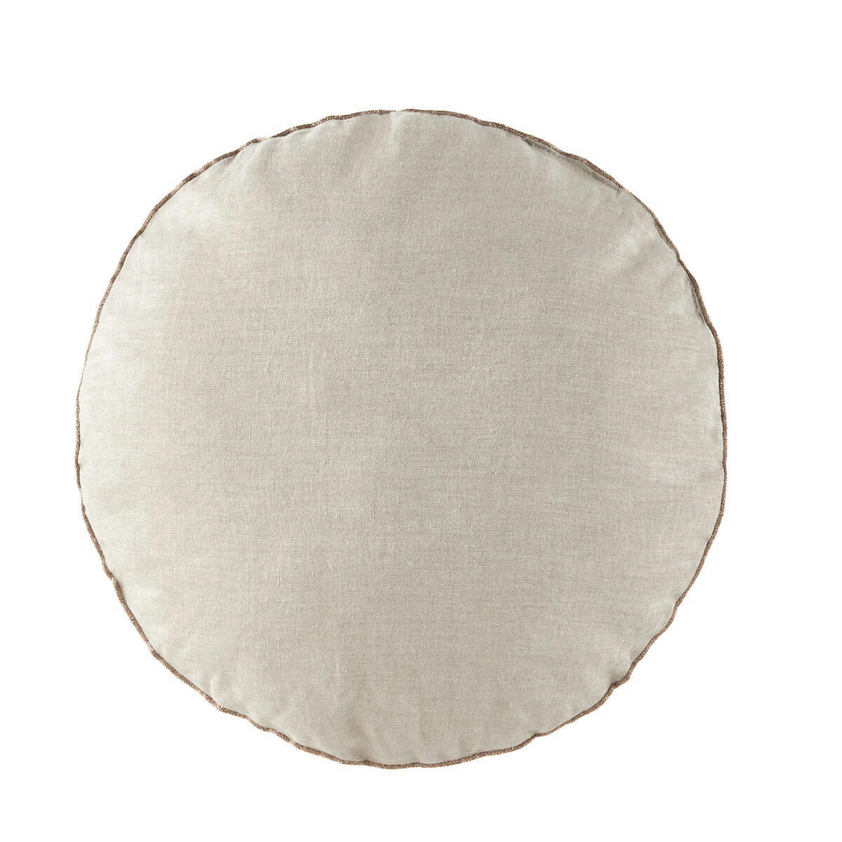 Coussin rond en lin lavé, Onega