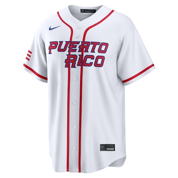 Edwin Díaz Puerto Rico Baseball Nike 2026 World Baseball Classic Home Stadium Jersey - White