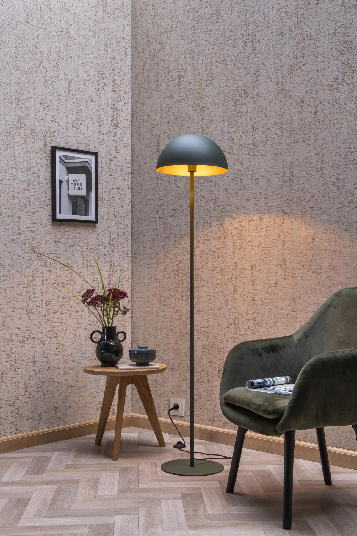 Lucide vloerlamp SIEMON - 1xE27 - Groen