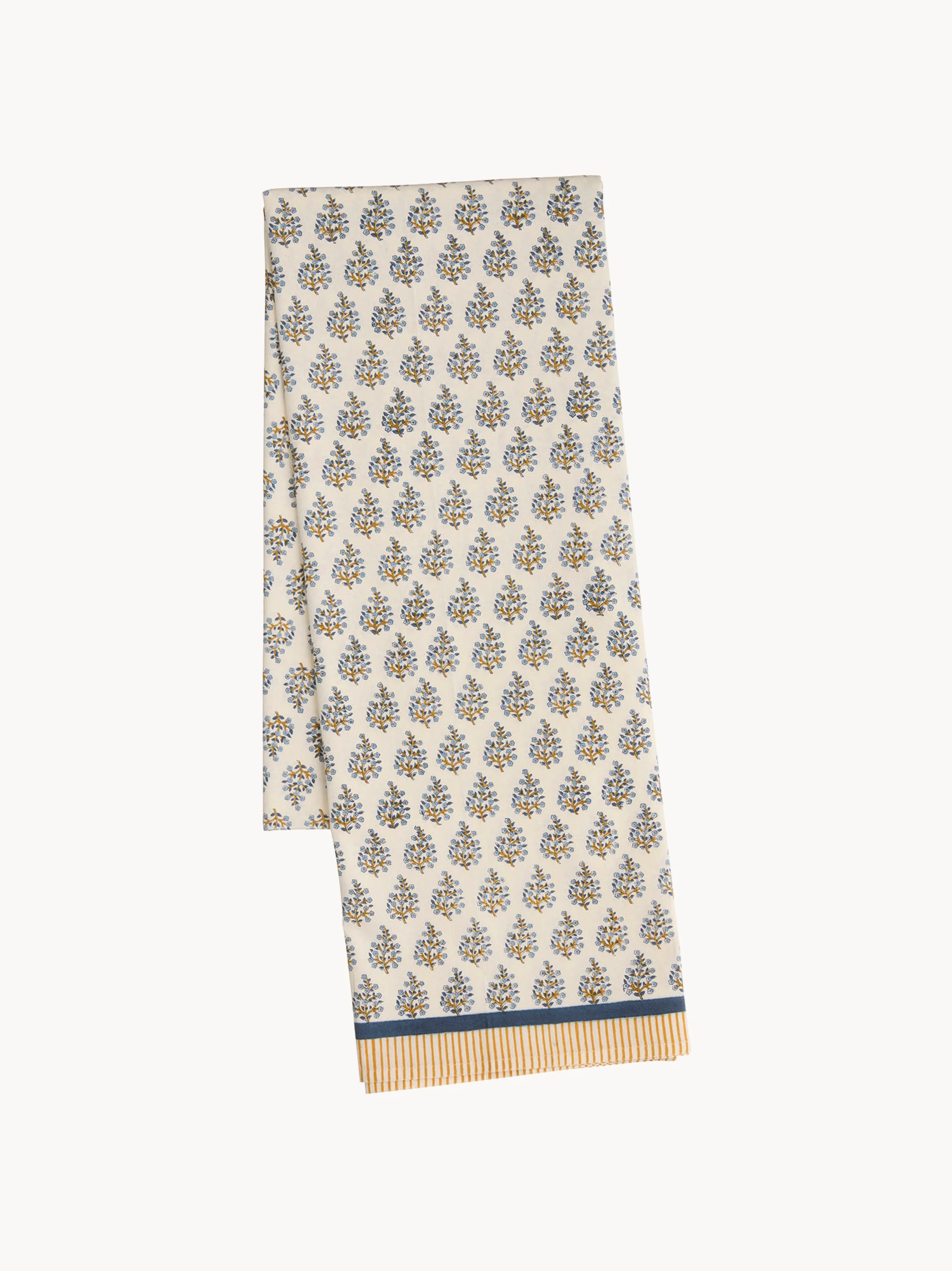 Handgefertigte Tischdecke Melon mit floralem Design