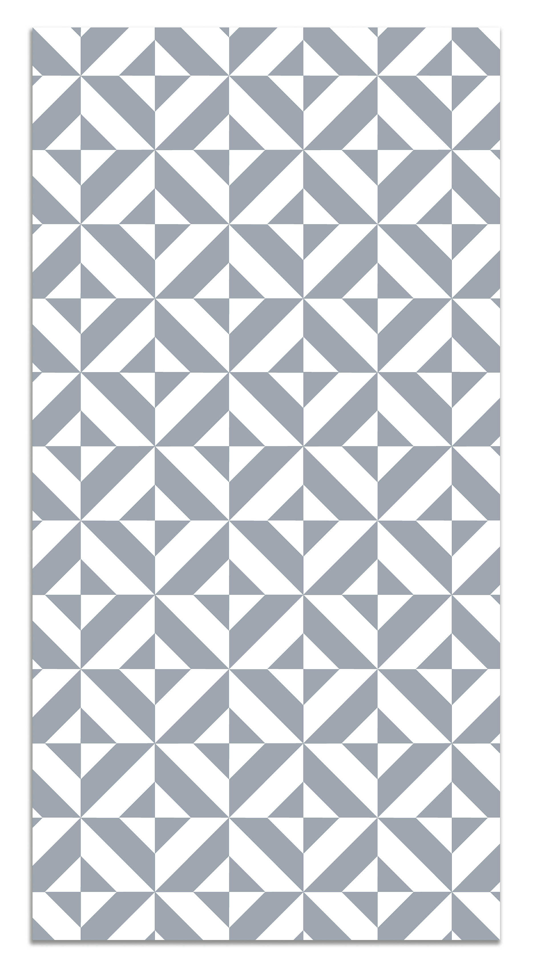 - Tapis vinyle forme géométrique bleue 200x200cm