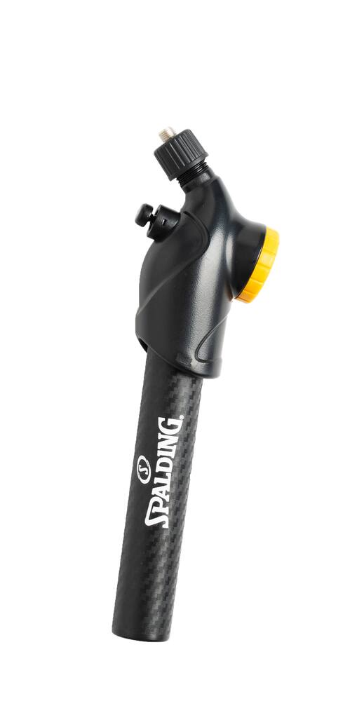 Spalding Dual-Action Portable Hand-Held Air Pump w/ Inflation Needle & Gauge For All Sport Balls 8.5-in