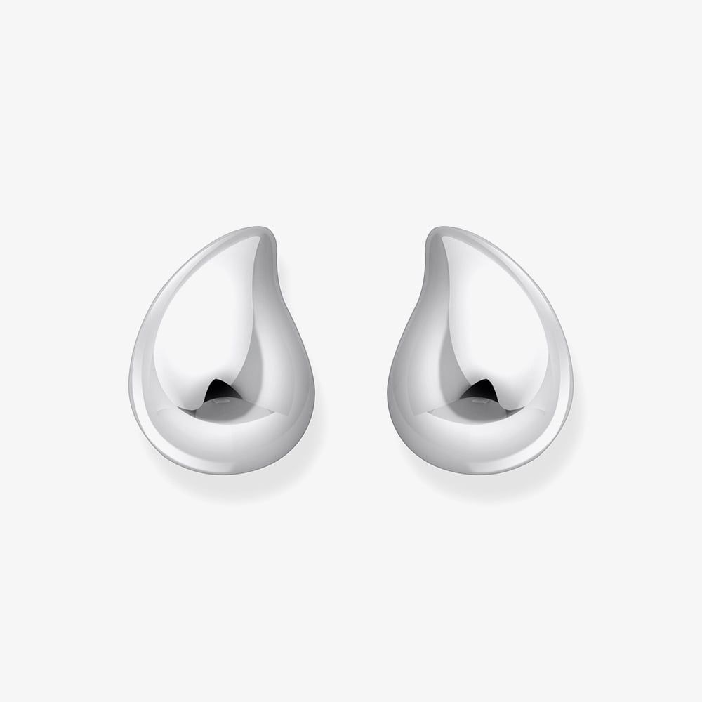 THOMAS SABO Sterling Silver Tear Shape Stud Earrings H2299-001-21