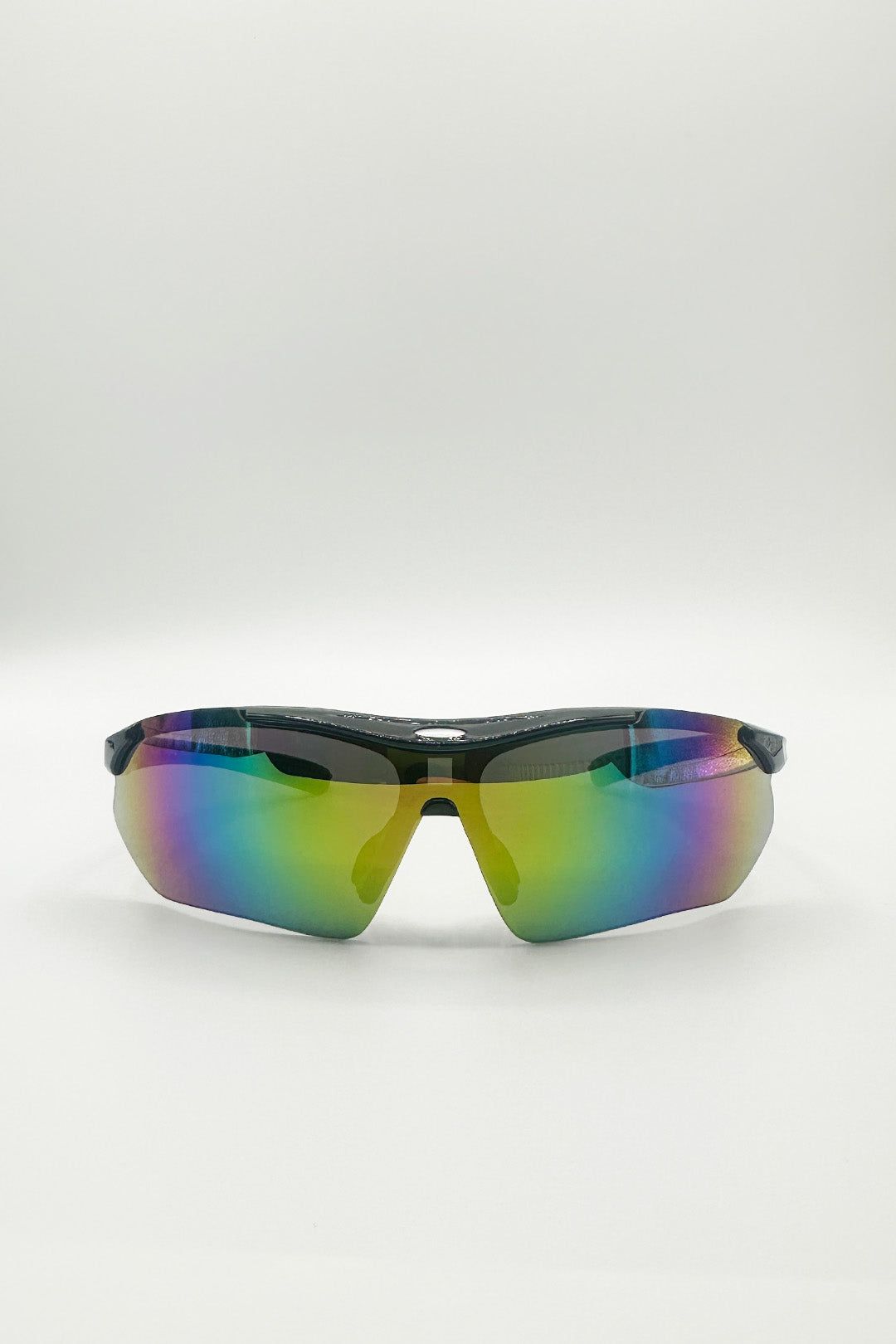 SVNX Outdoor Sports Racer Sunglasses In Black Multi With Case