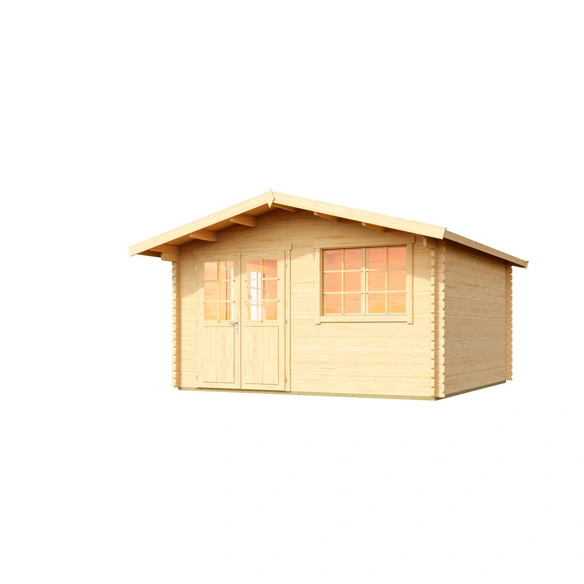 Gartenhaus »Norderney 3«, Holz, BxHxT: 444,6 x 256,5 x 480 cm (Außenmaße inkl. Dachüberstand)