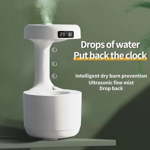 NNETM 800ml Water Drop Backflow Humidifier - USB Powered
