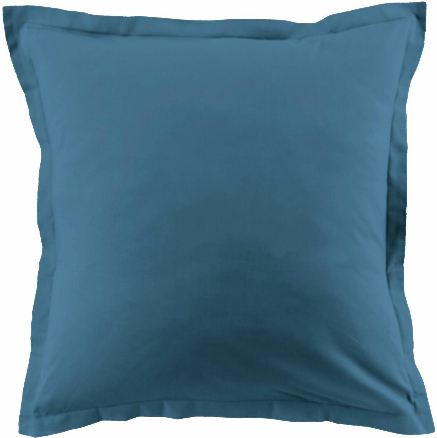 UNI ADC - Taie d'oreiller coton bleu 63x63 cm