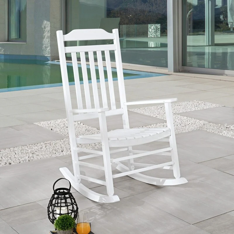 Patio Festival Outdoor Wood Rocking Chair Rocker