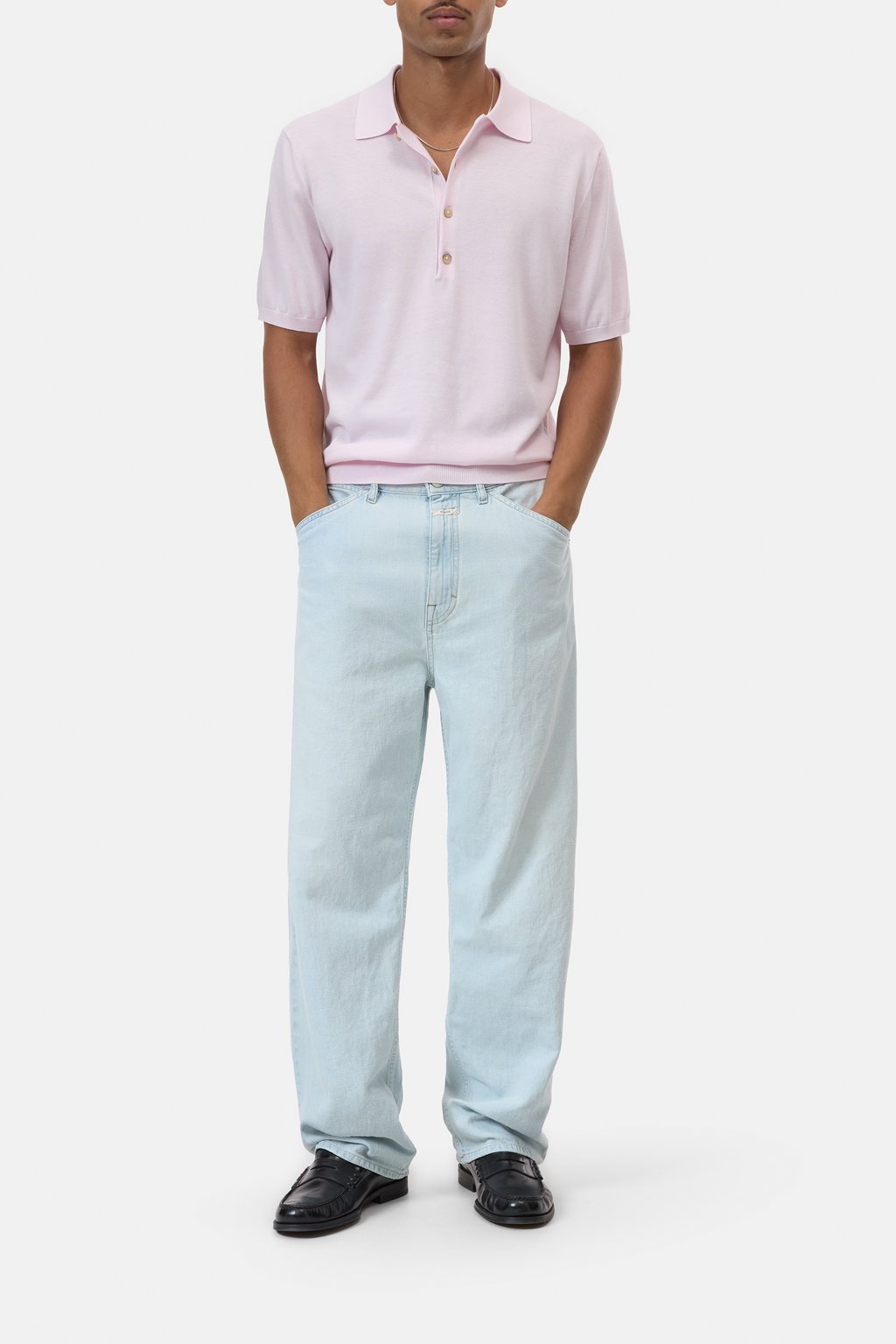 Feinstrick-Polo aus Baumwolle