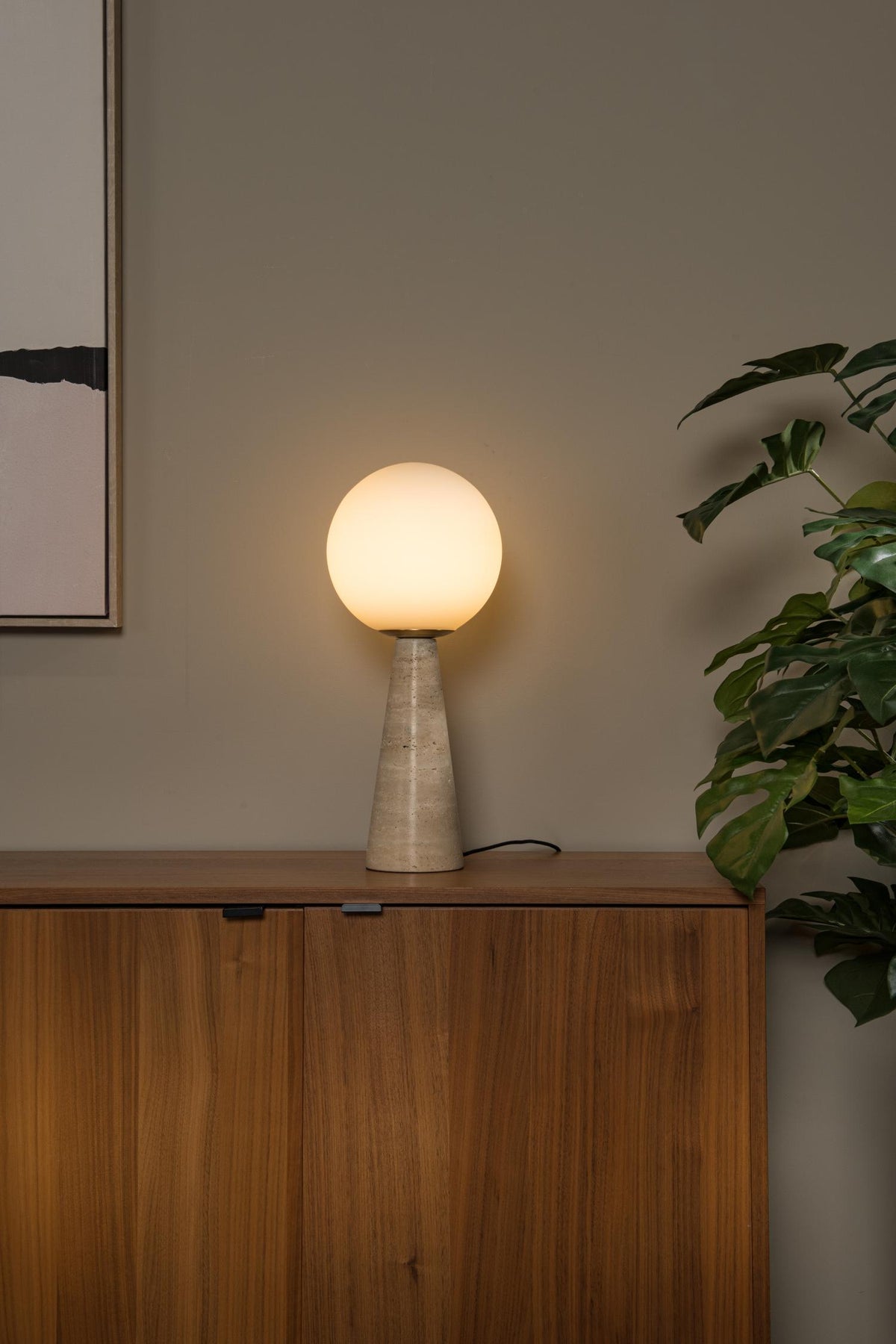 Lucide tafellamp EVIN - 1xE27 - Opaal