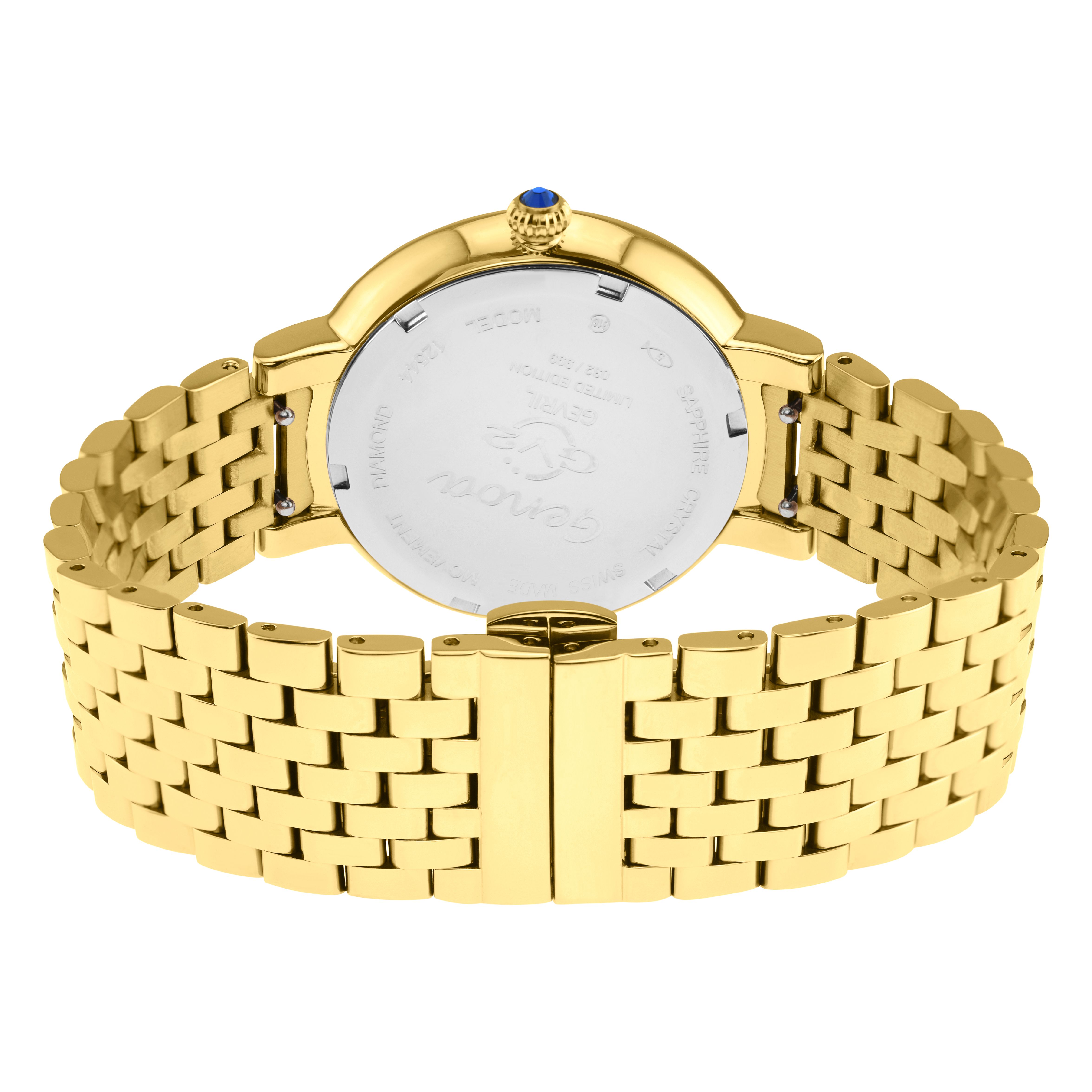 GV2 Genoa, Swiss Quartz Watch, Green MOP Dial, 316L Stainless Steel, and Sapphire Crystal