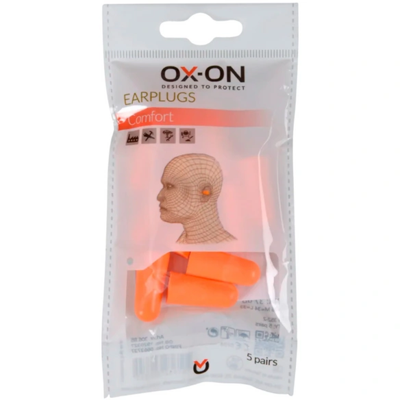 Gehörschutzstöpsel, 200 Stück, orange