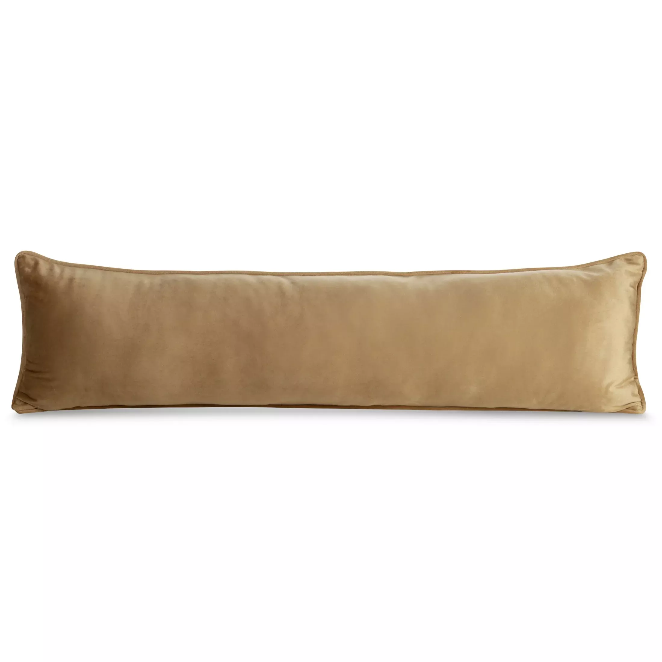 Poduszka 25x90 cm jasnobrązowa z welwetowej tkaniny - VELVET