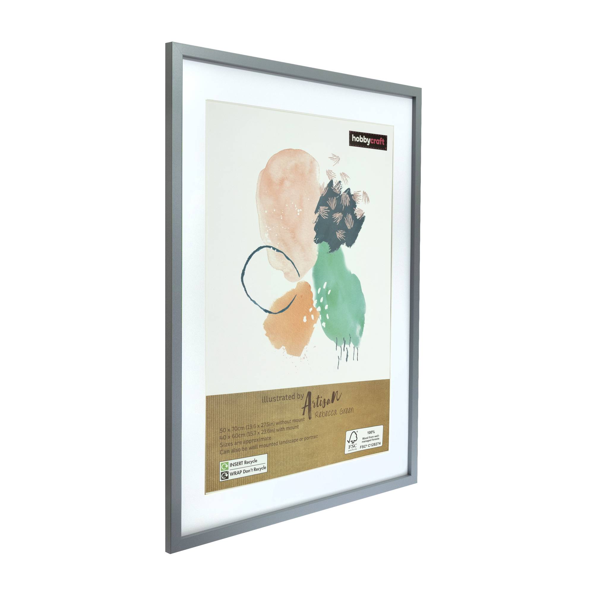 Light Grey Picture Frame 50cm x 70cm