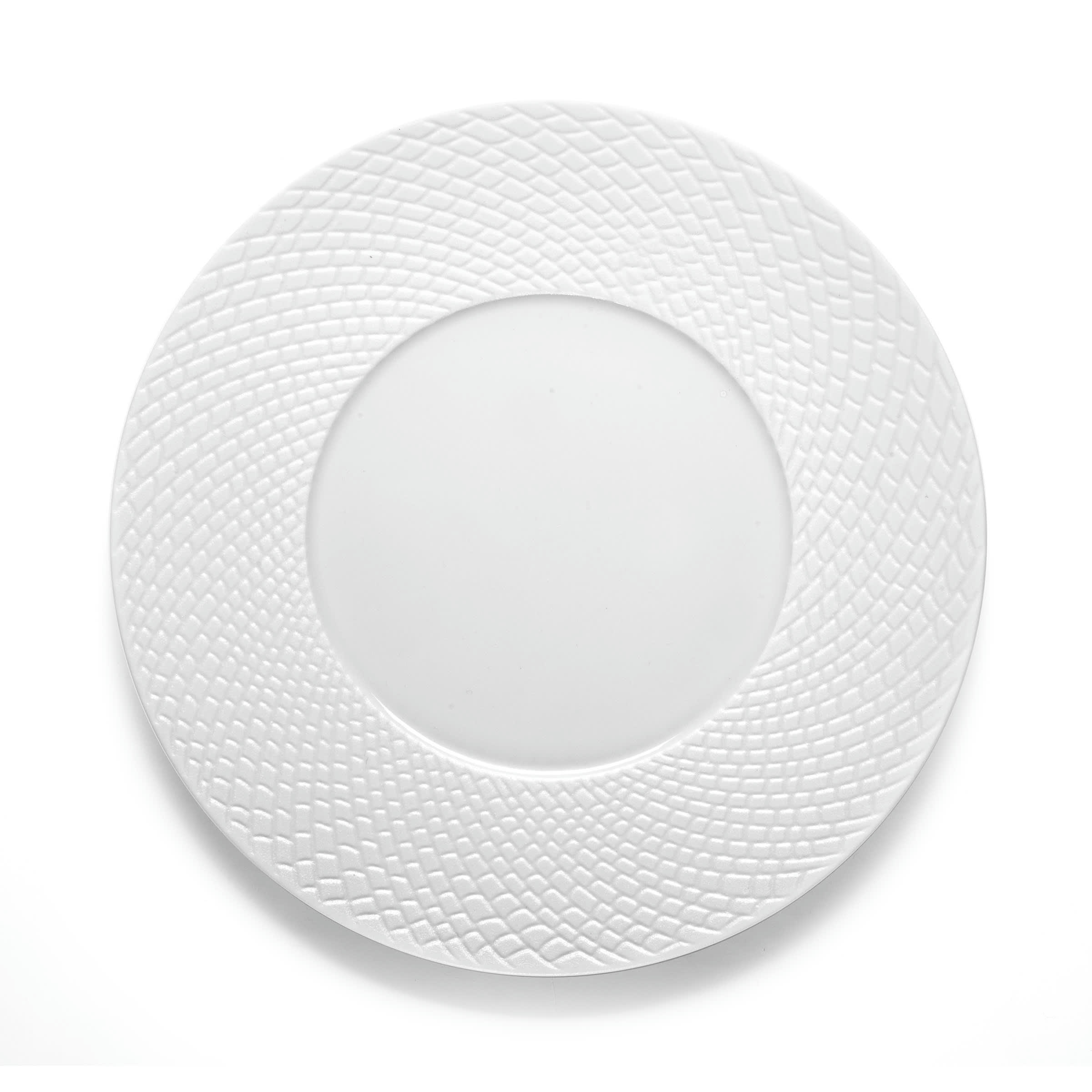 SHERANE - Assiette plate en Porcelaine Blanc