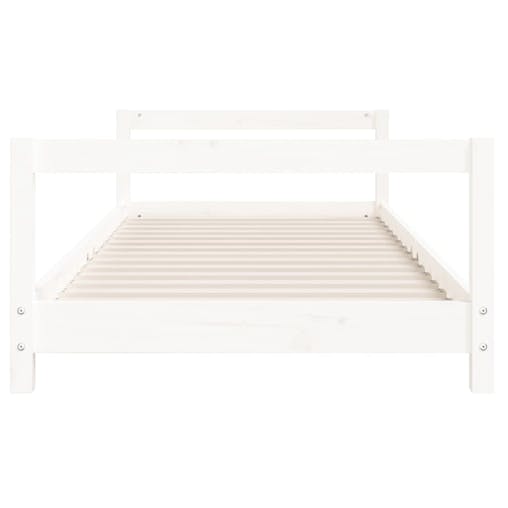 NNEVL Kids Bed Frame White 90x190 cm Solid Wood Pine