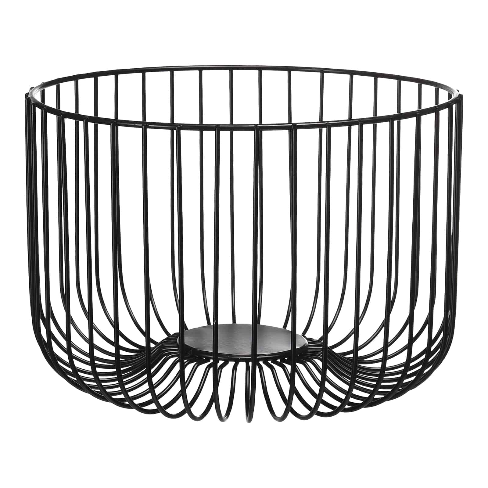 Aufbewahrungskorb Schwarz, ⌀ 20 cm, H 120 mm