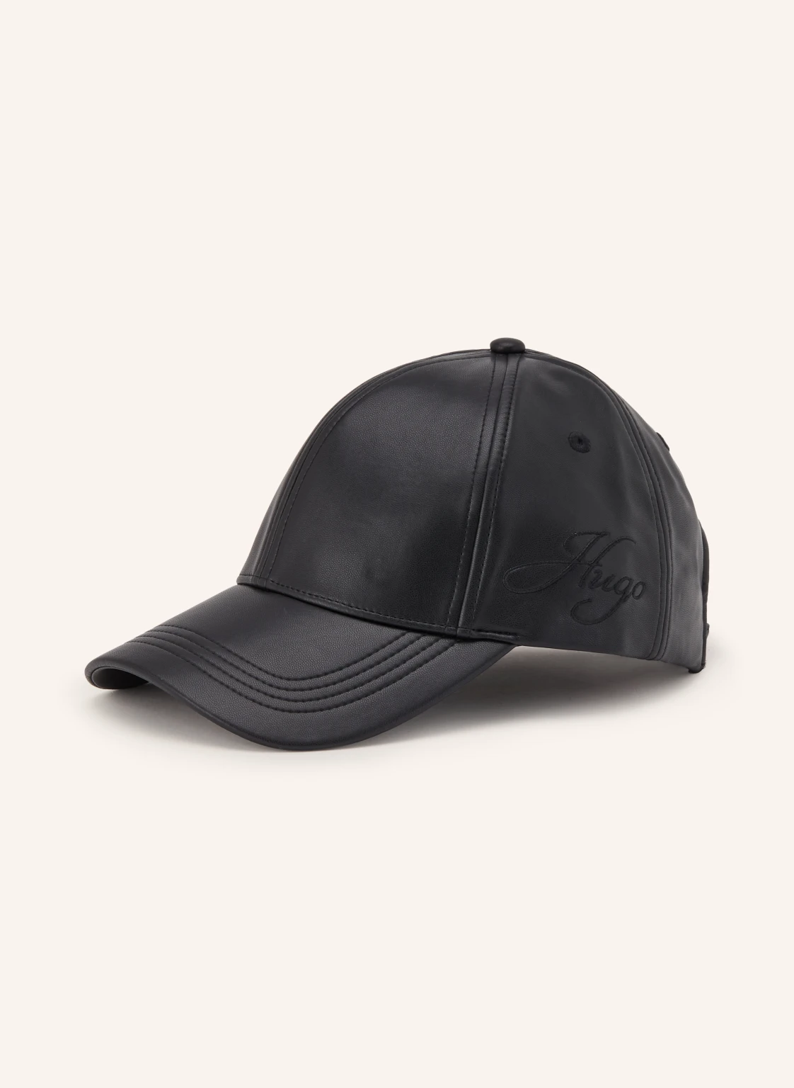 HUGO Cap ALLY in Lederoptik