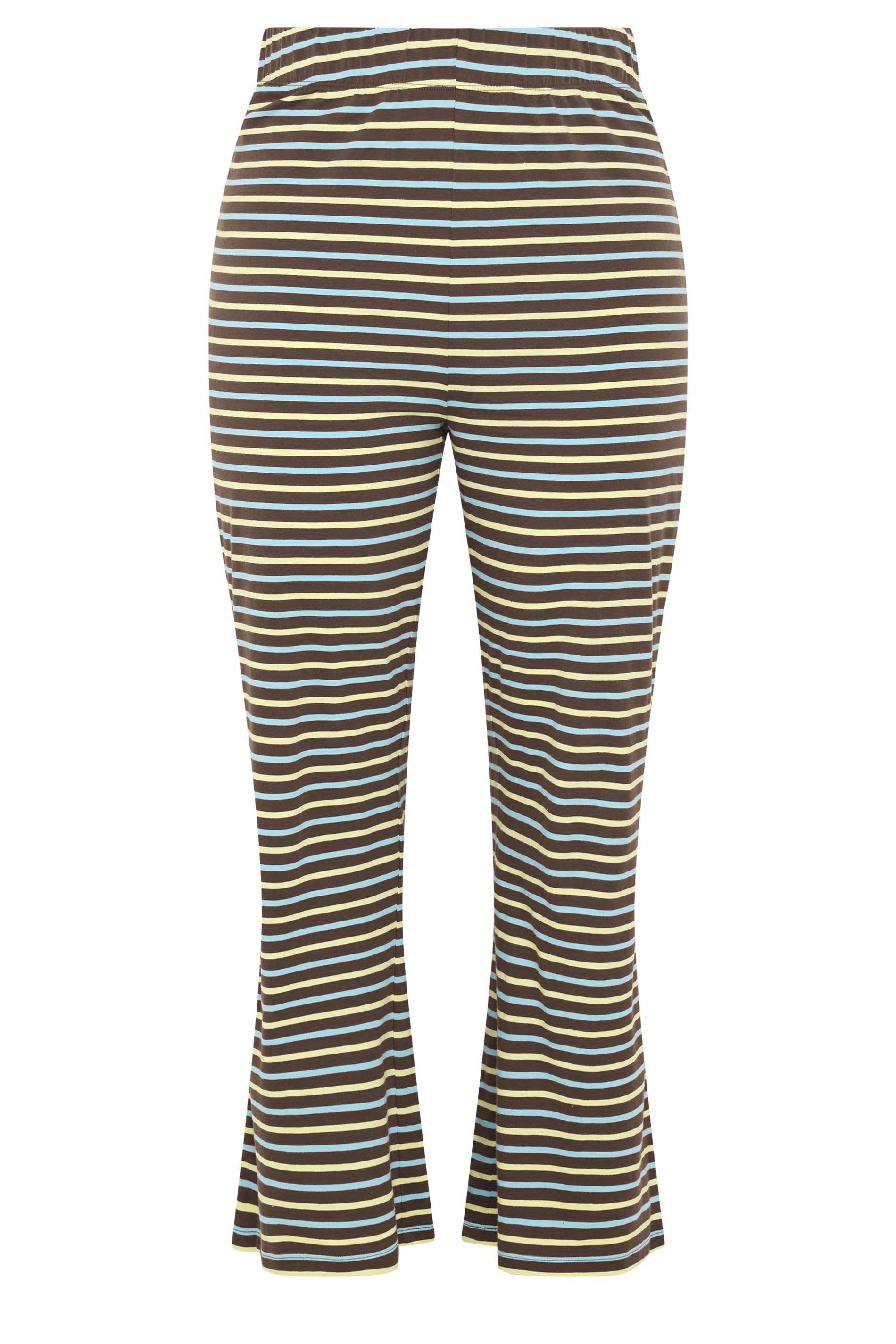 Yours Striped Wide Leg Trousers