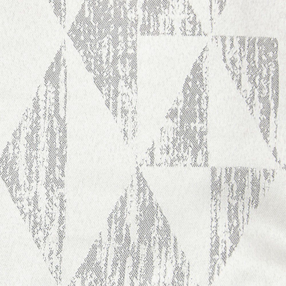 Rideau à oeillets jacquard uni gris140x240cm