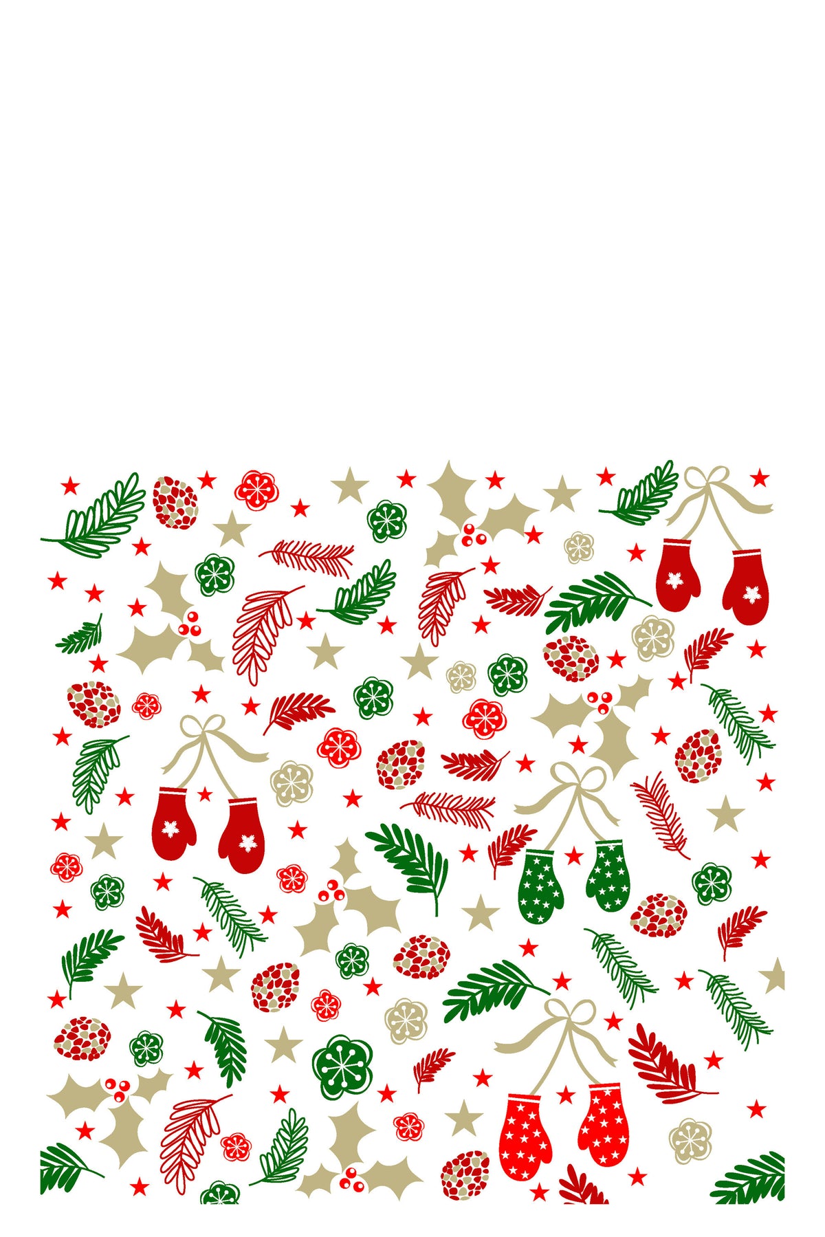 J-Line servet Kerst Achtergrond - papier - mix - large - 3 pakken van 12