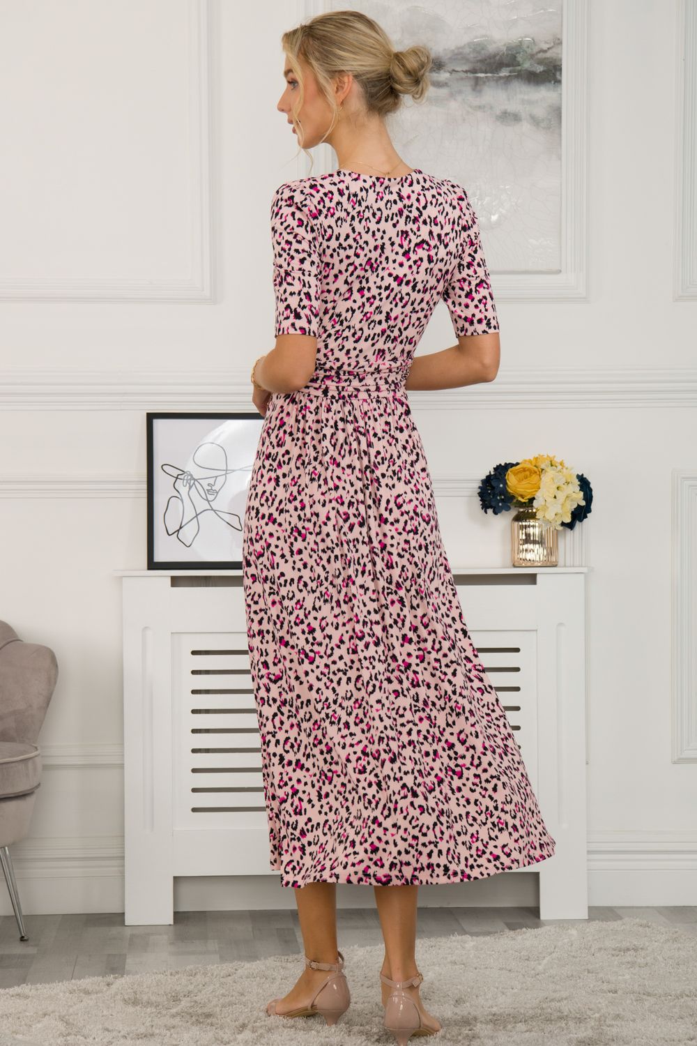 Jolie Moi Denise Wrap Maxi Dress