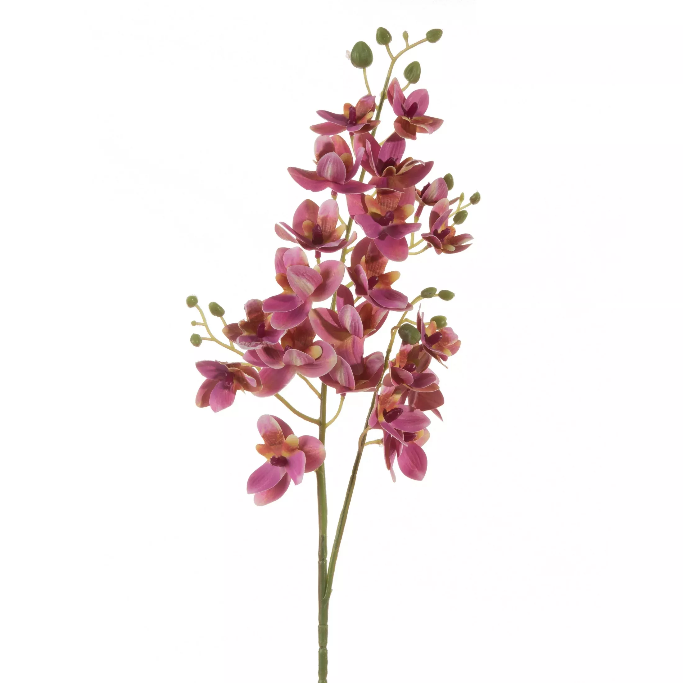 Kwiat sztuczny storczyk wielokwiatowy różowo, jasnożółty 77 cm