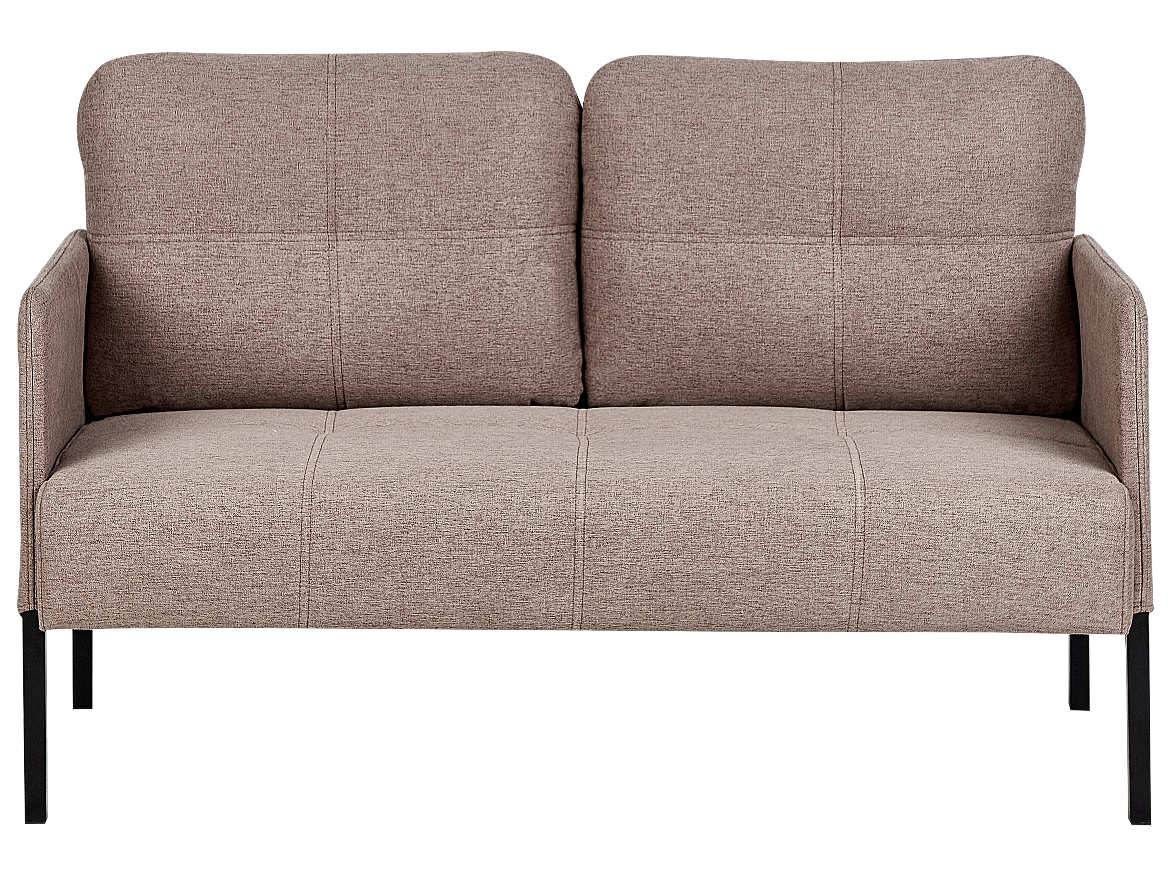 Sofa 2 Seater LAHTI Fabric Light Brown