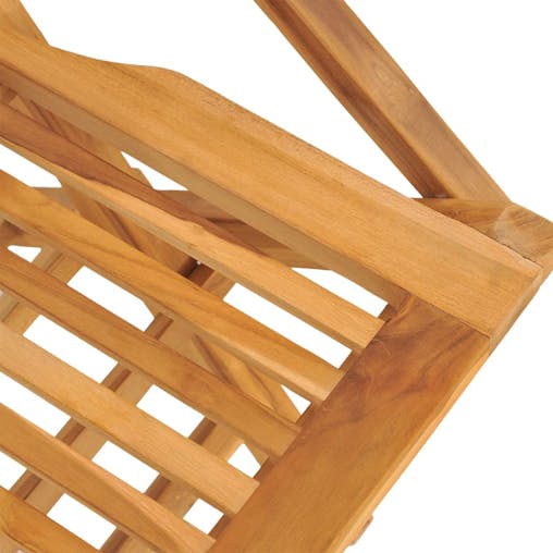 NNEVL Folding Garden Chairs 4 pcs 55x62x90 cm Solid Wood Teak