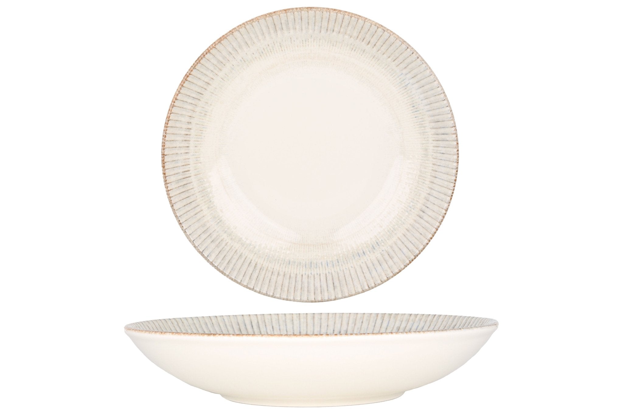 Bonna Diep bord - Galata - Porselein - 25 cm (1300cc) - set van 6