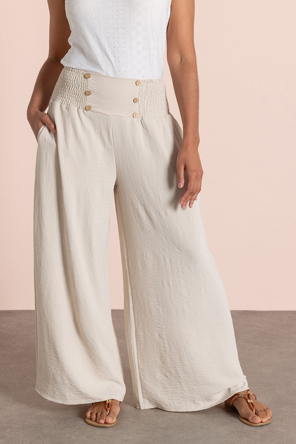 Klass. Pull On Wide Leg Trousers