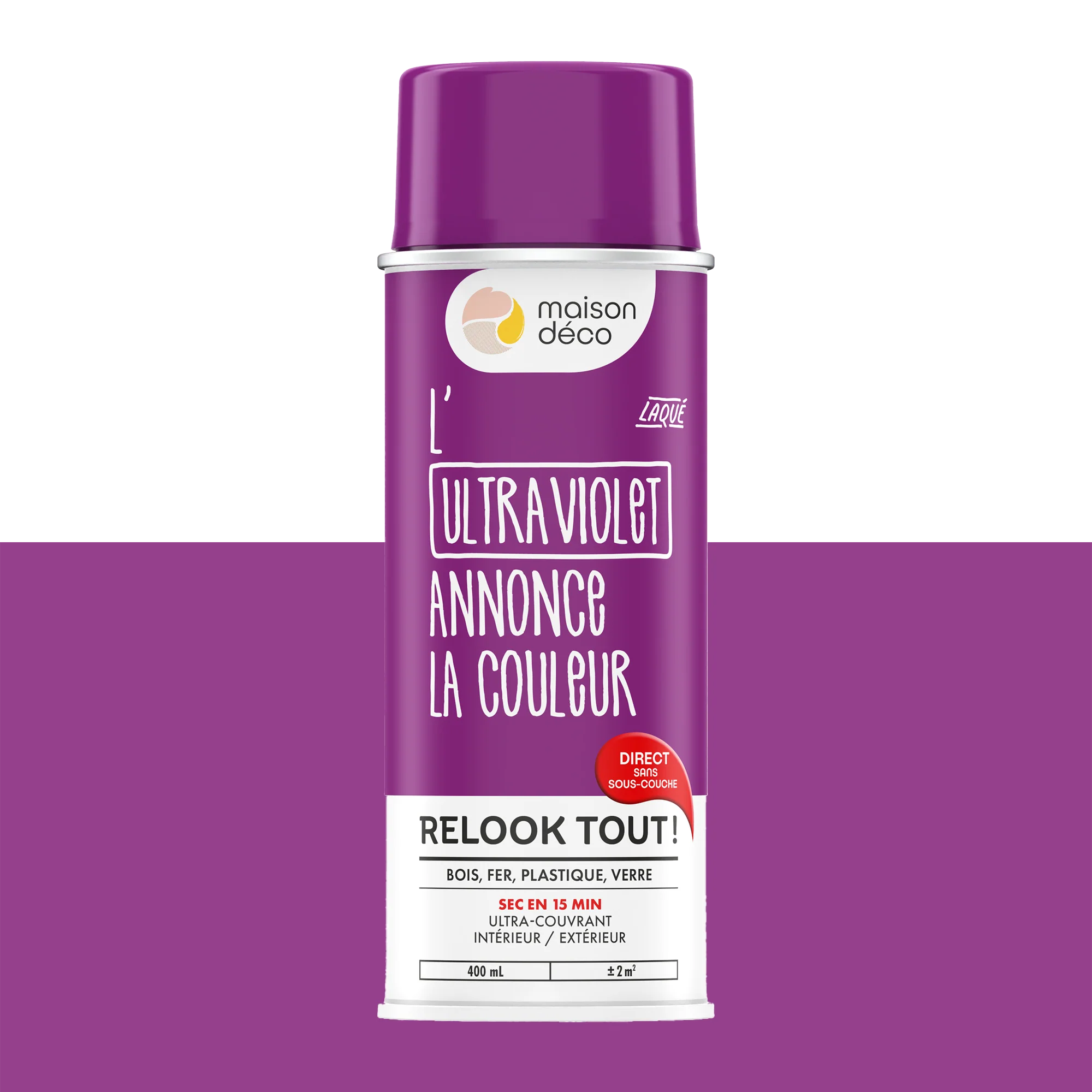 Relook tout aérosol Peinture Bombe de peinture ultra violet Brillant 0,4 L