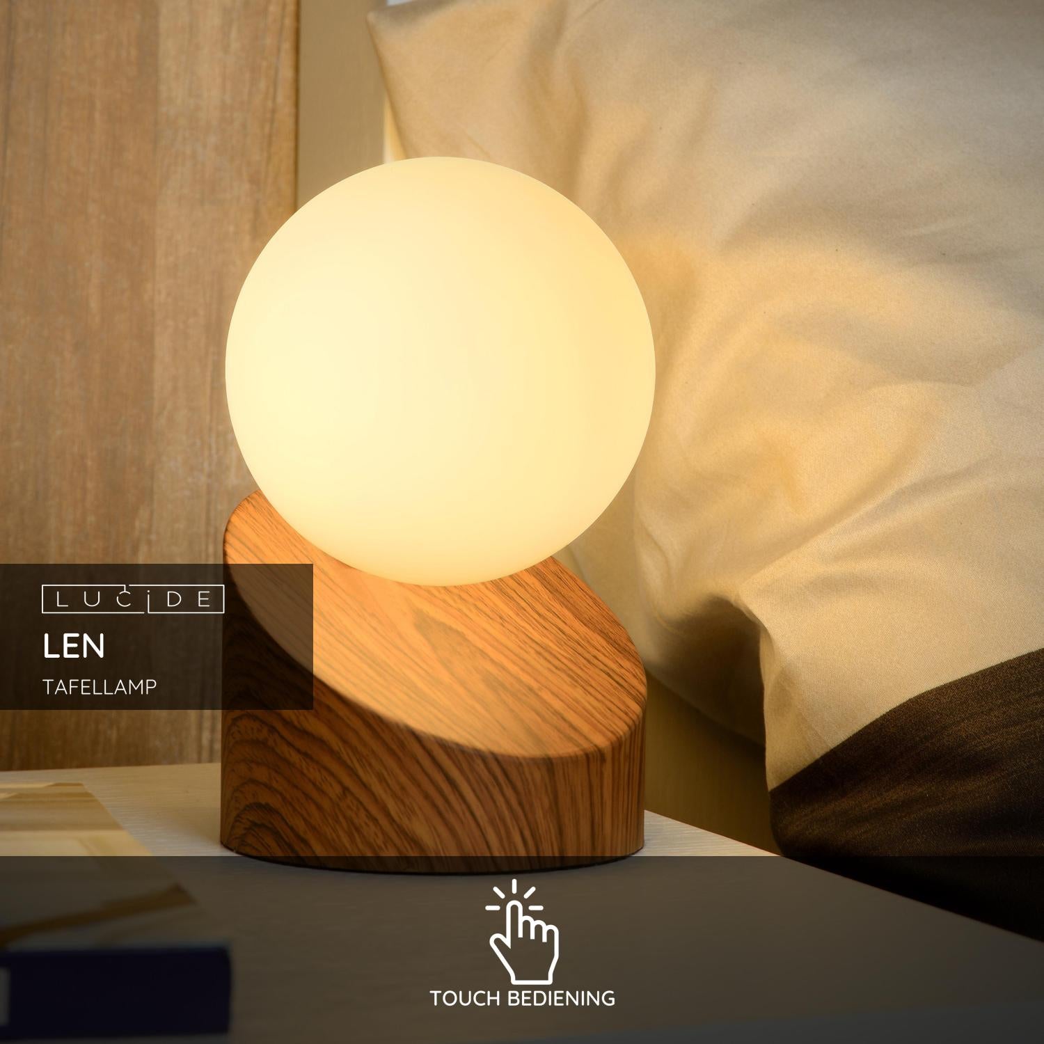 Lucide LEN Tafellamp - Hout