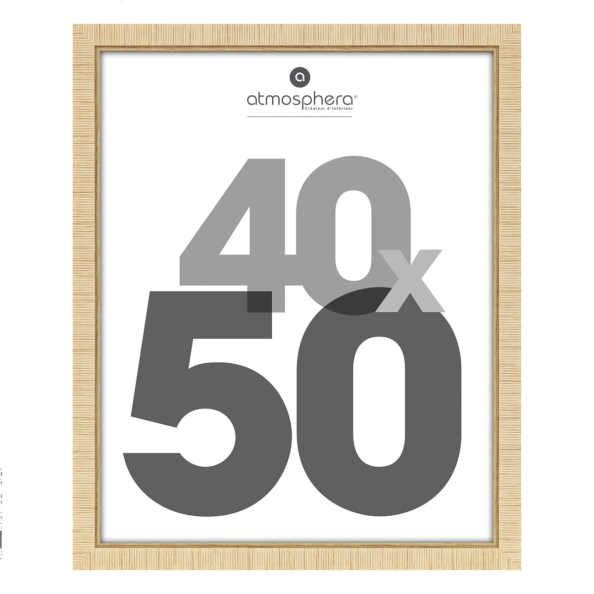 Moldura Thea Bege Em MDF 40x50cm