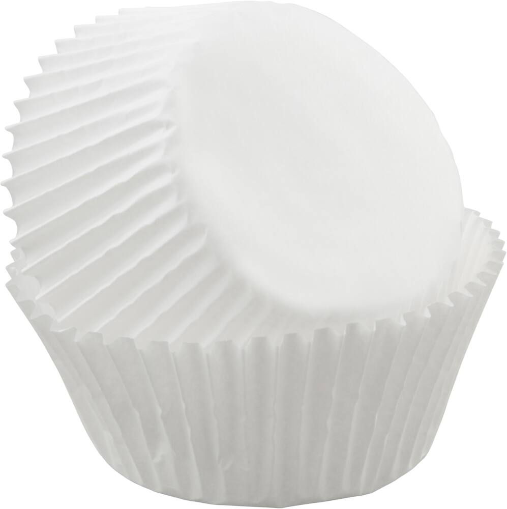 Wilton Standard Paper Baking Cups, White, 75-pk