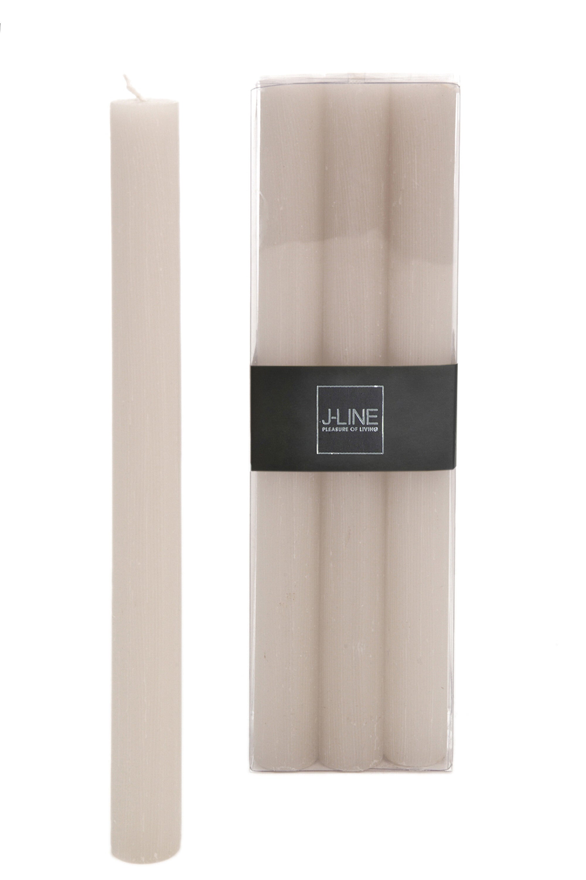 J-Line tafelkaars Zand - lichtroze - 9U - doos van 6